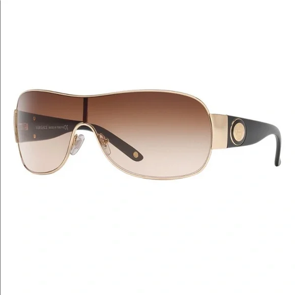 NWT Versace Brown Oval Shield Sunglasses Versace | Accessories | New Versace Ve2264 0287 Unisex  main image 2